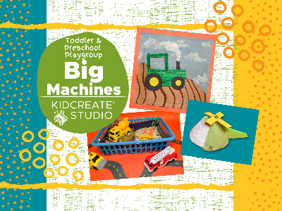 Kidcreate Studio - Ashburn. Toddler & Preschool Playgroup- Big Machines (18 Months-5 Years)